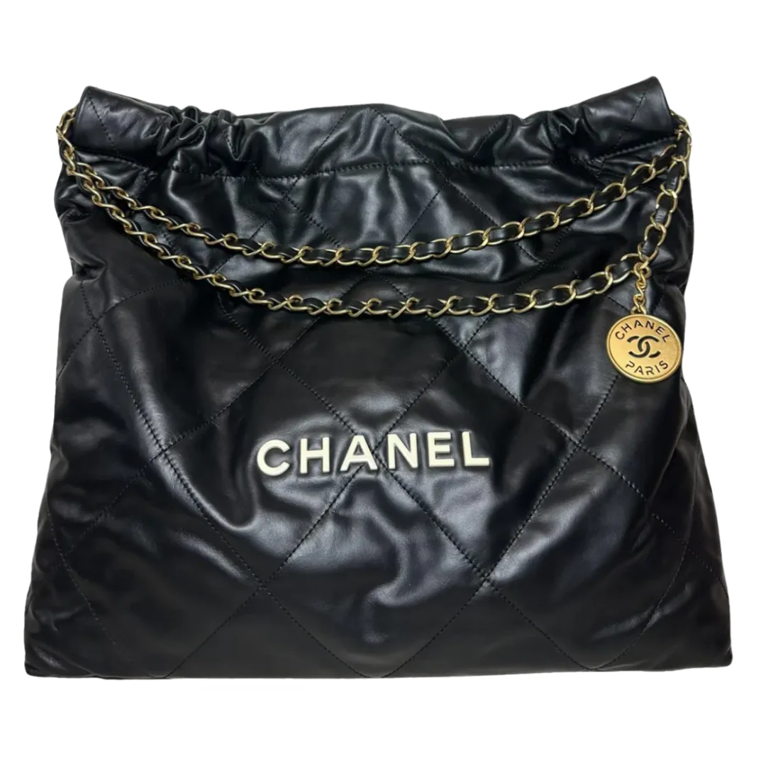 Chanel 22 Small Bag Silver Logo