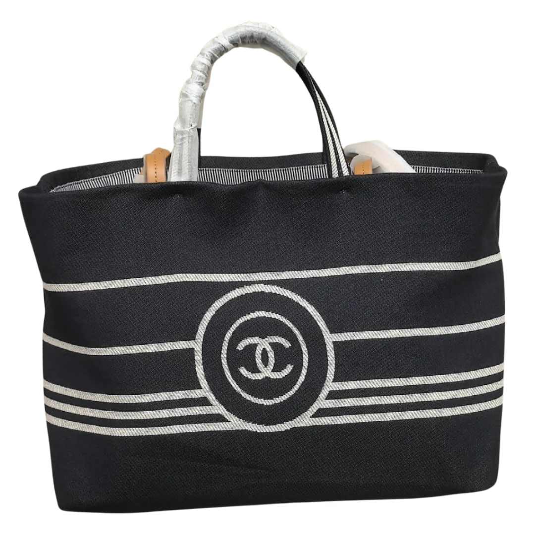 Chanel Denim Large Shopping Bag Blue