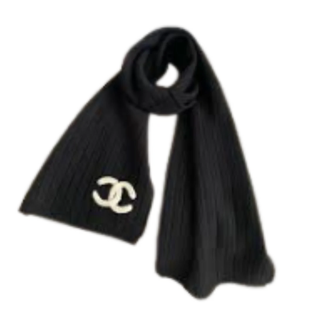 Chanel Scarf Black