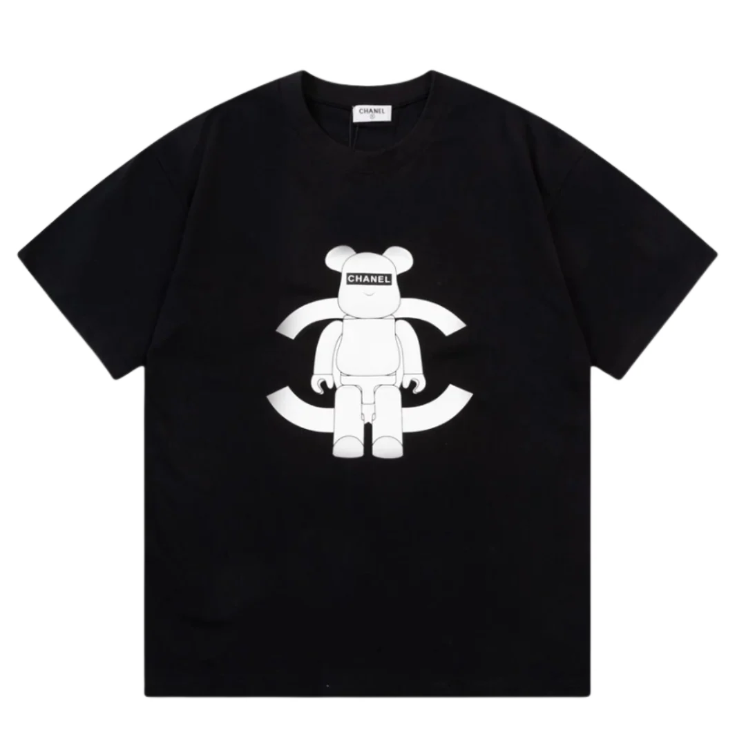 Chanel Sitting Bear T-Shirt Black