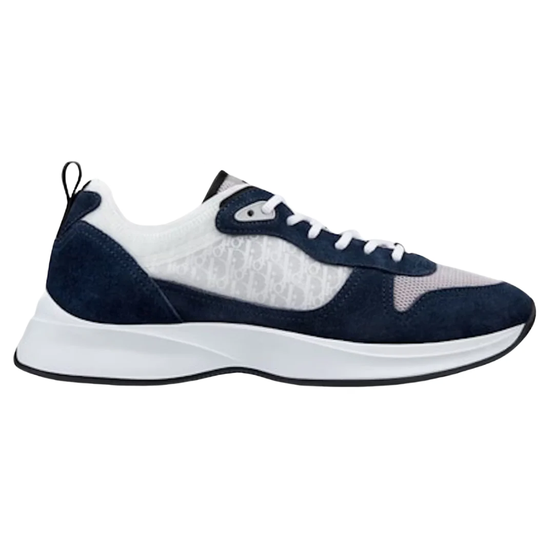 Christian Dior B25 Navy Blue Oblique Suede
