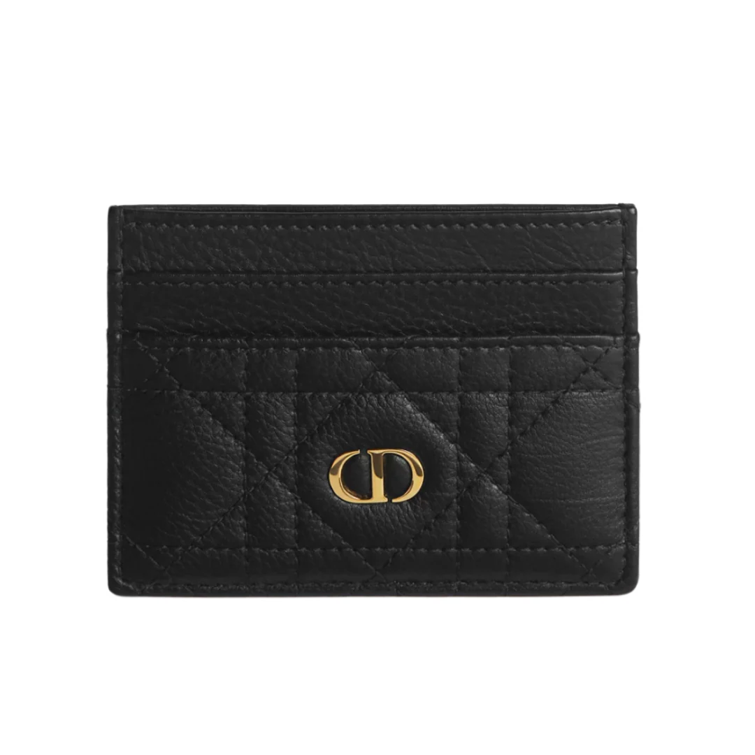 Christian Dior Leather Cardholder Black