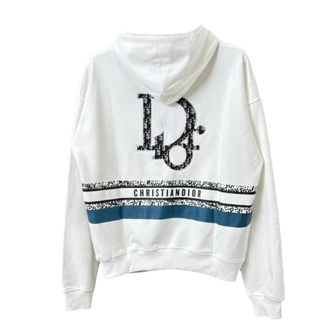 Christian Dior Monogramm Icon Backprint Hoodie White