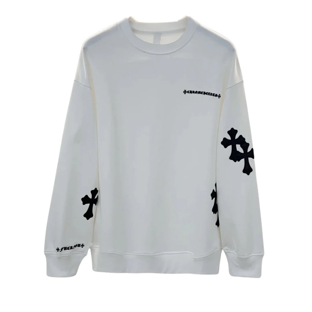 Chrome Black Cross Logsleeve White