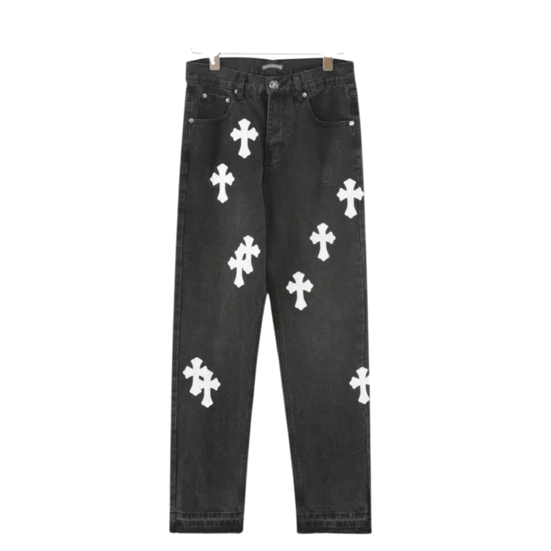 Chrome Hearts 21FW Denim Cross Black & White