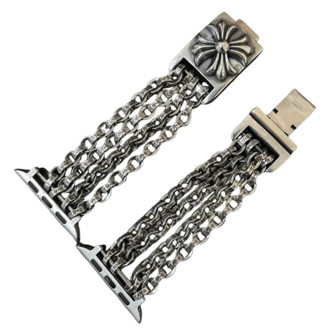 Chrome Hearts Apple Watch Chain Silver