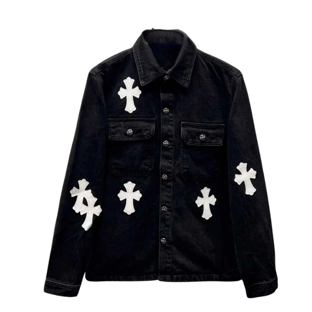 Chrome Hearts Button Up Shirt Black