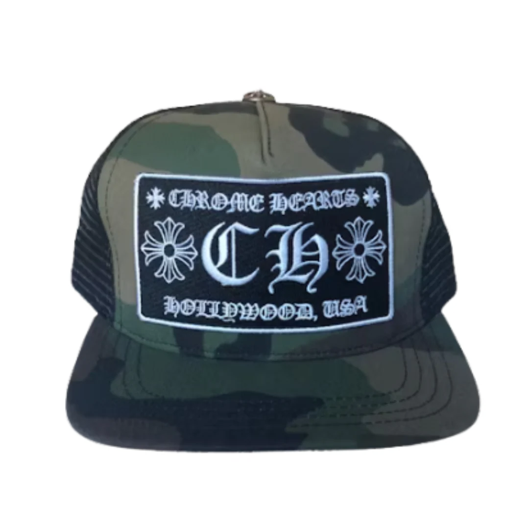 Chrome Hearts CH Trucker Hollywood Cap Camo