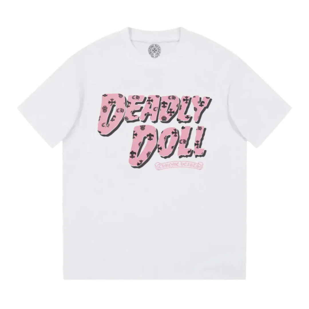 Chrome Hearts Deadly Doll T-Shirt White & Pink