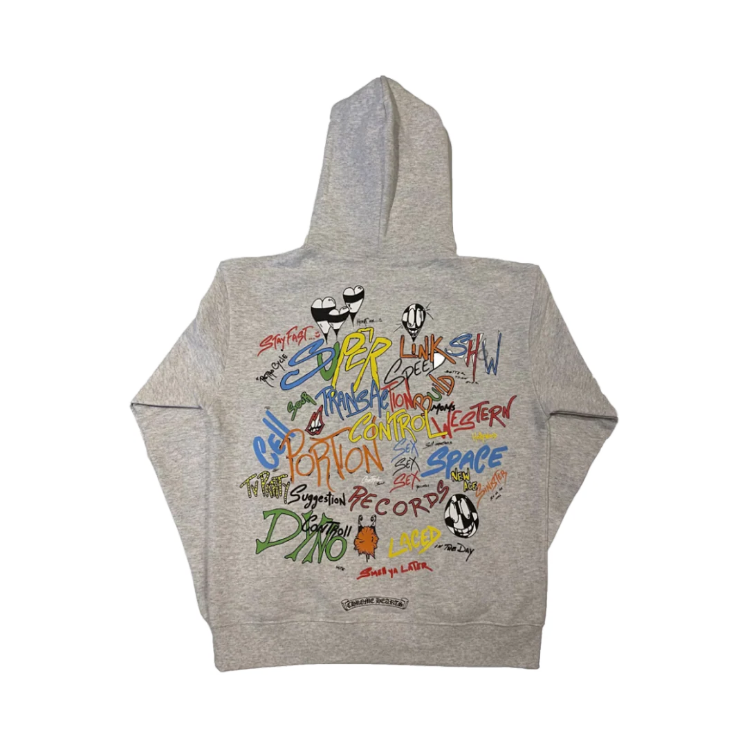 Chrome Hearts Hoodie Grey Matty Boy Brain