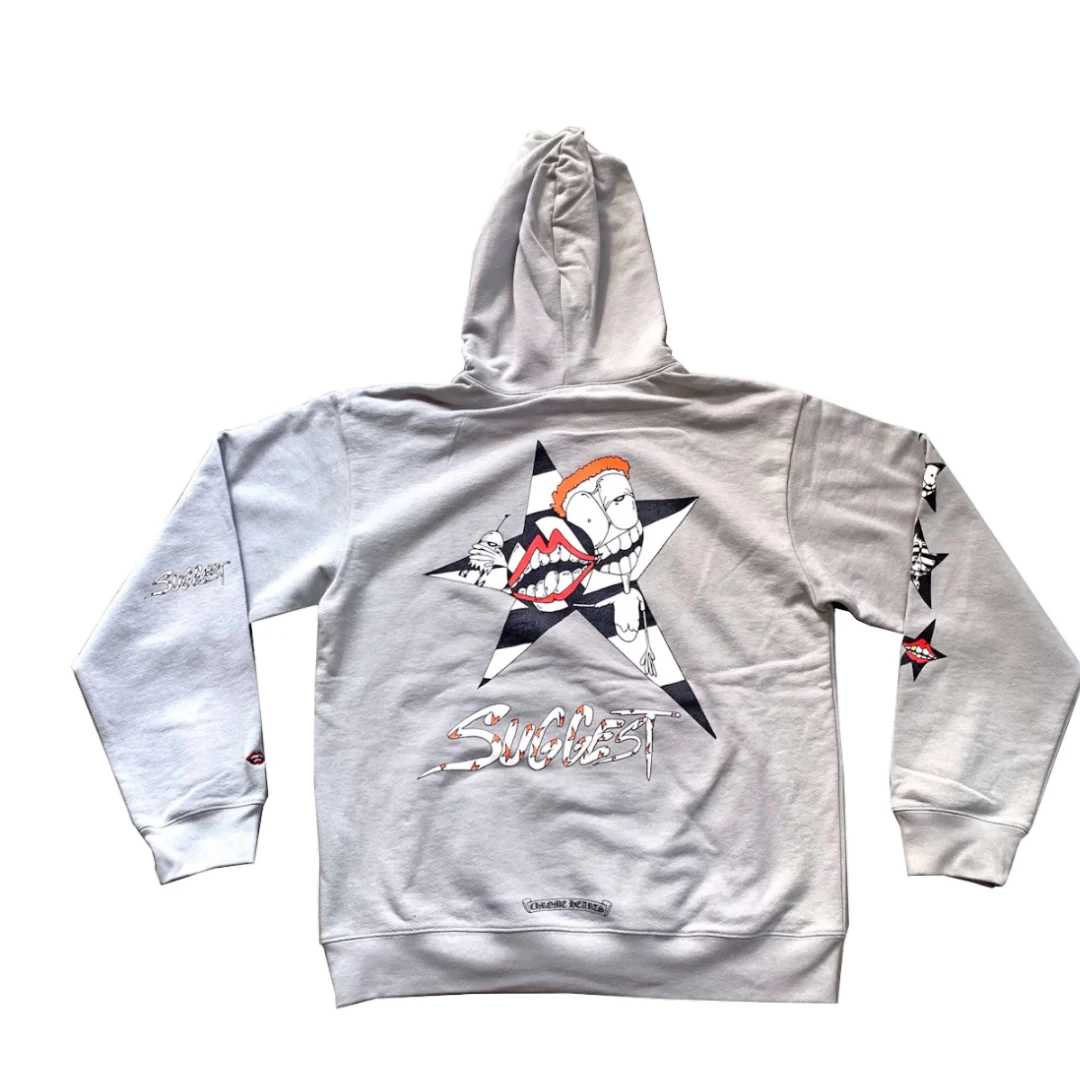 Chrome Hearts Hoodie Light Grey Matty Boy Brain
