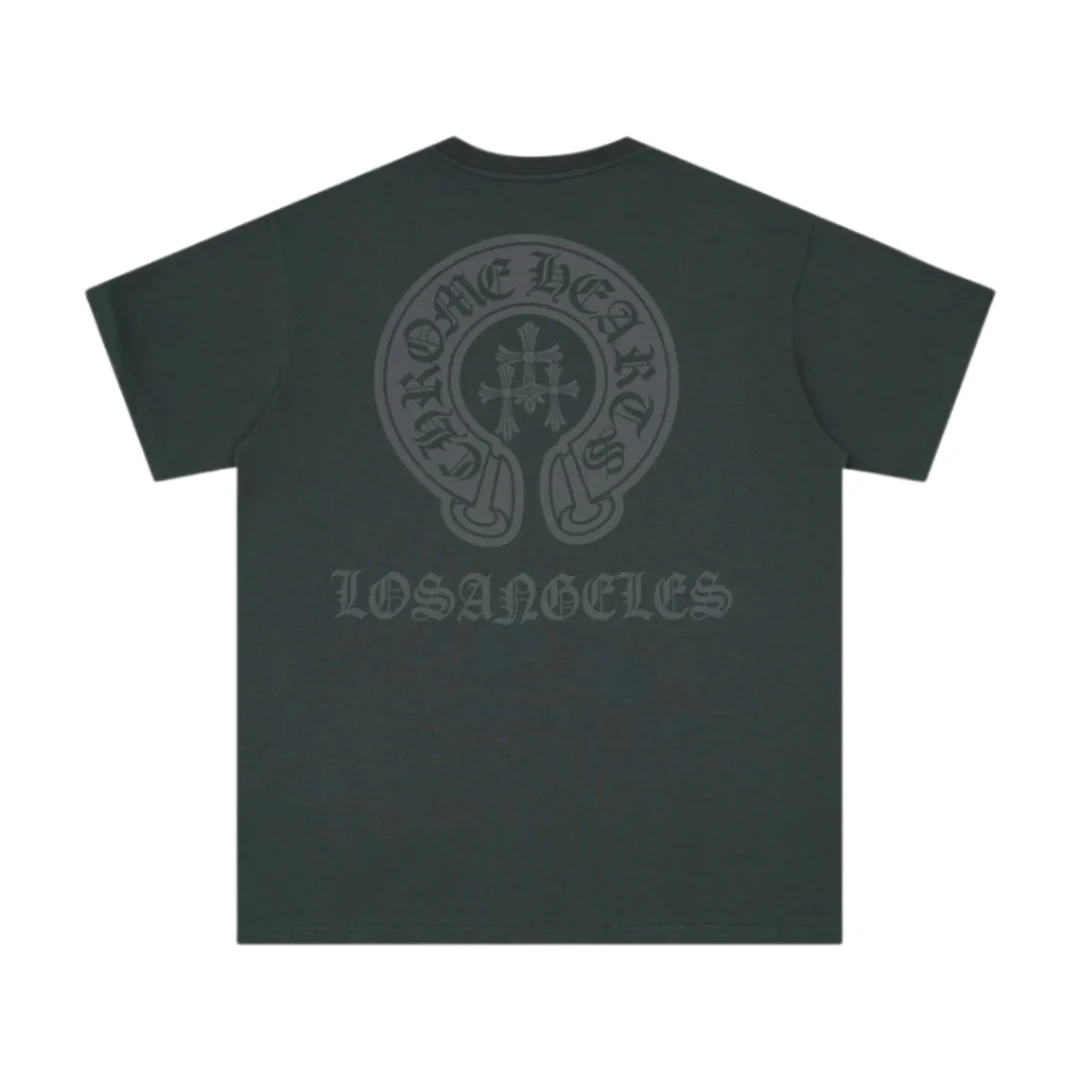 Chrome Hearts Los Angeles Horseshoe T-Shirt Dark Grey