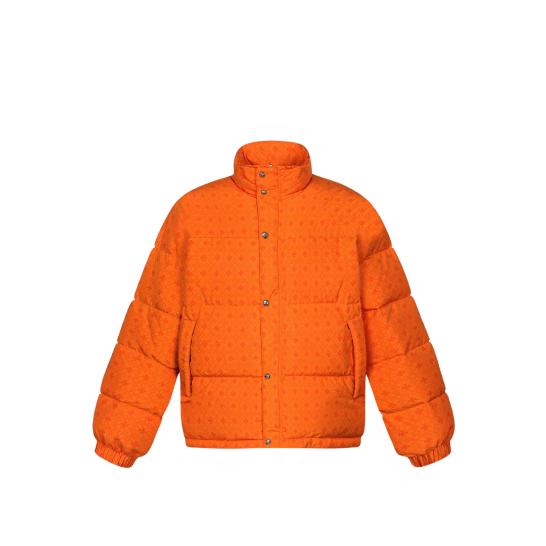 Chrome Hearts Puffer Jacket Orange