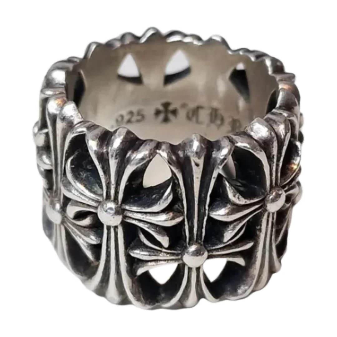 Chrome Hearts Silver Cross Ring