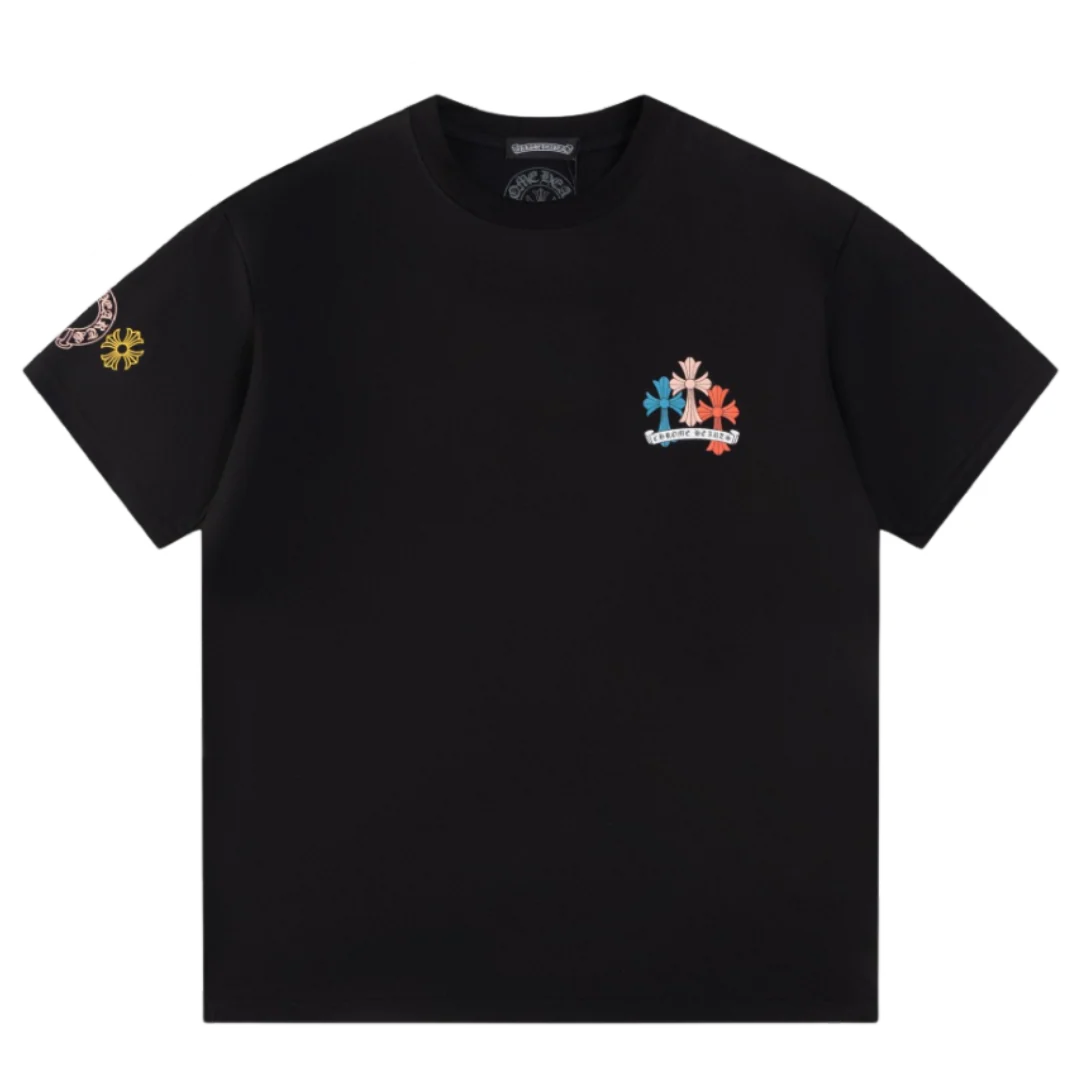 Chrome Hearts Triple Color Cross T-Shirt Black