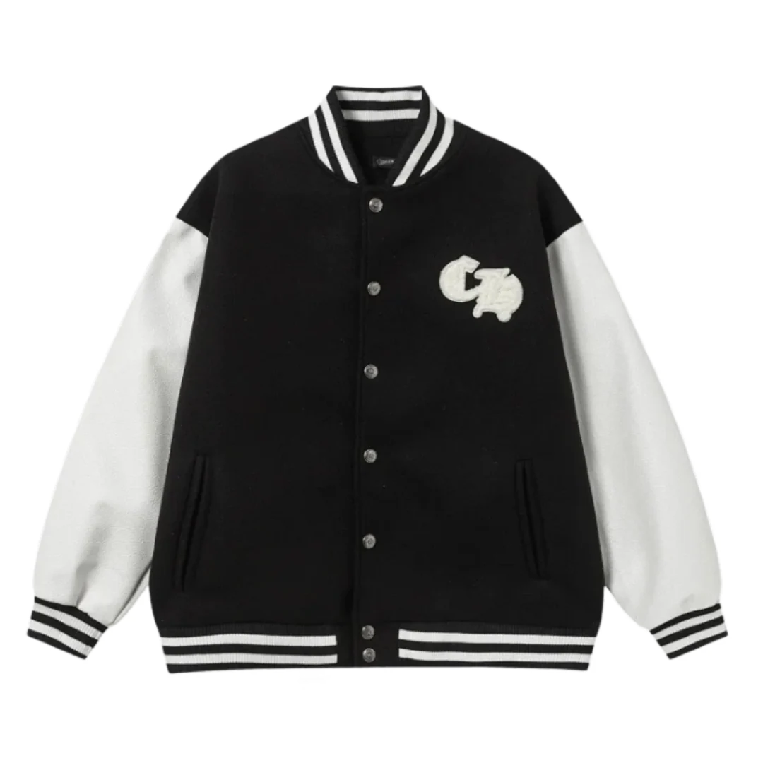 Chrome Hearts Varsity Jacket Black & White