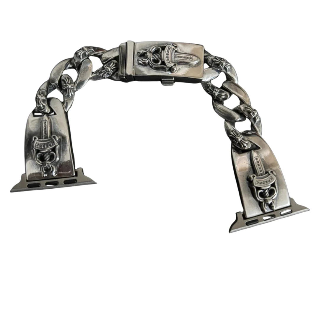 Chrome Hearts Vintage Silver Apple Watch Chain
