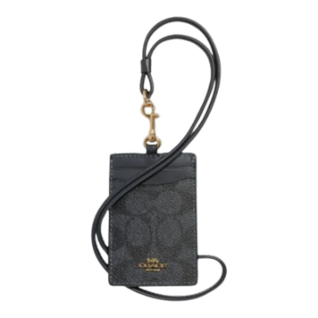 Coach COACH Coated Canvas Signature ID Lanyard