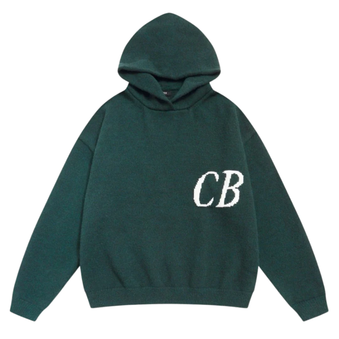 Cole Buxton Knit Hoodie Green