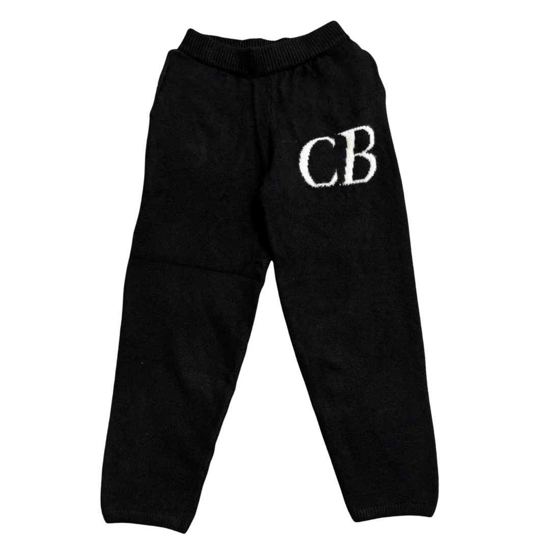 Cole Buxton Knit Pants Black