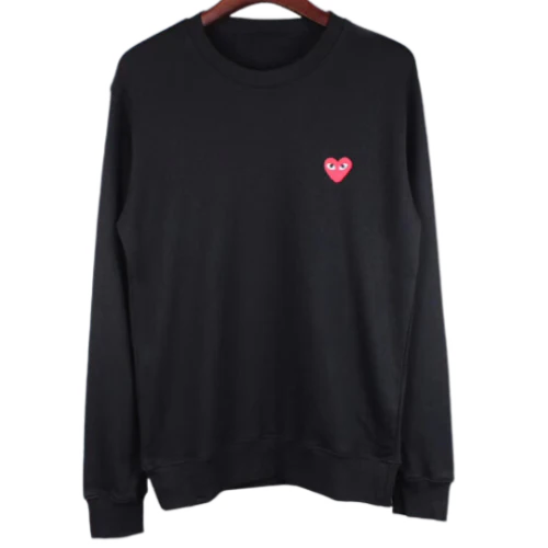 Comme des Garcons Crewneck Sweatshirt Black Red