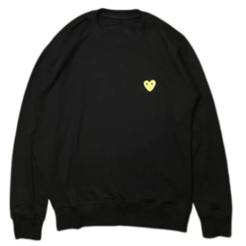 Comme des Garcons Sweater Black Yellow Heart