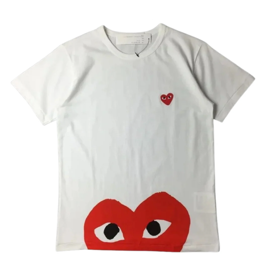 Comme Des Garcons T-Shirt White & Red