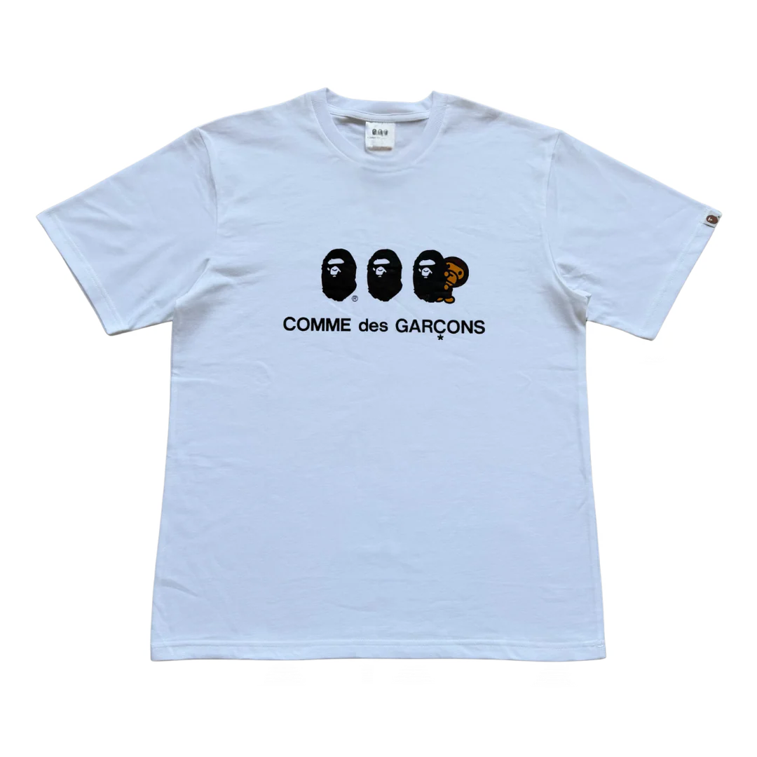 Comme Des Garcons x Bape T-Shirt White