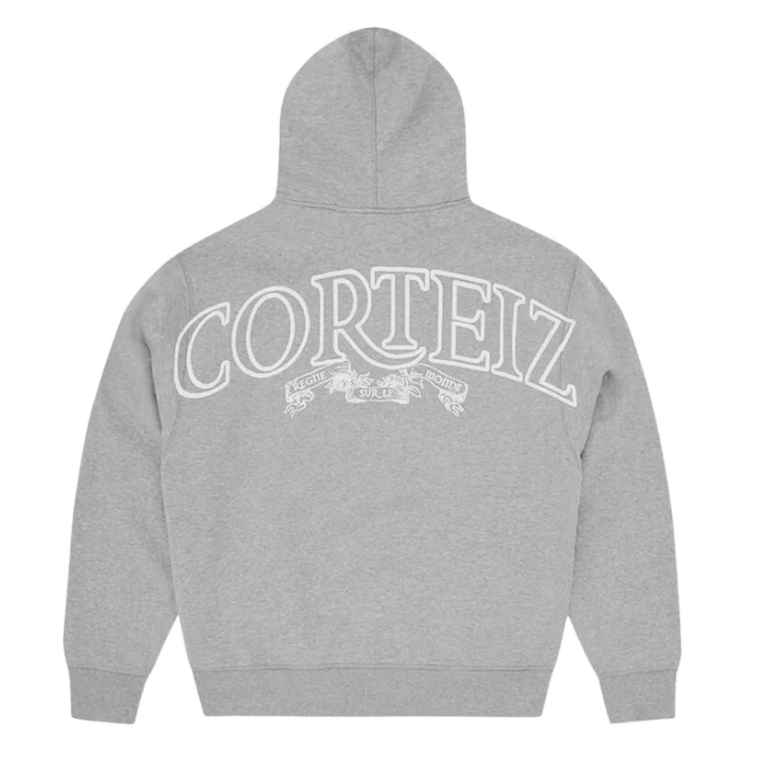 Corteiz Backprint Hoodie Grey