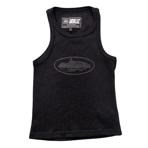 Corteiz Basic Tanktop Black on Black
