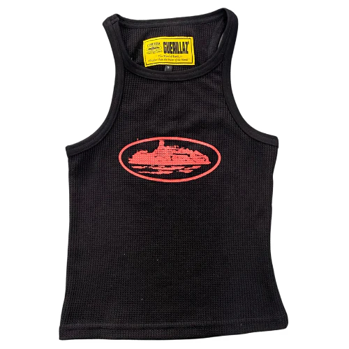Corteiz Basic Tanktop Black Red