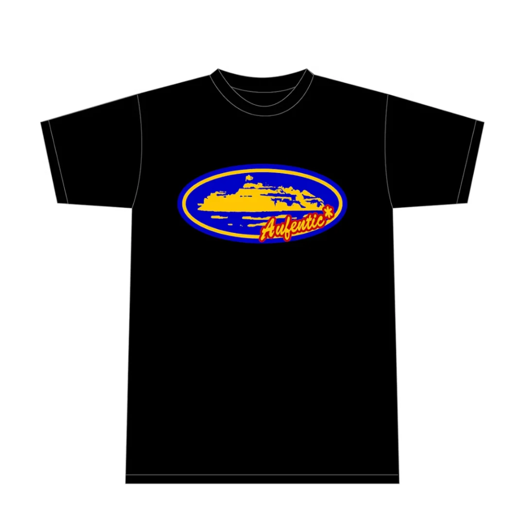 Corteiz Black Blue Tshirt