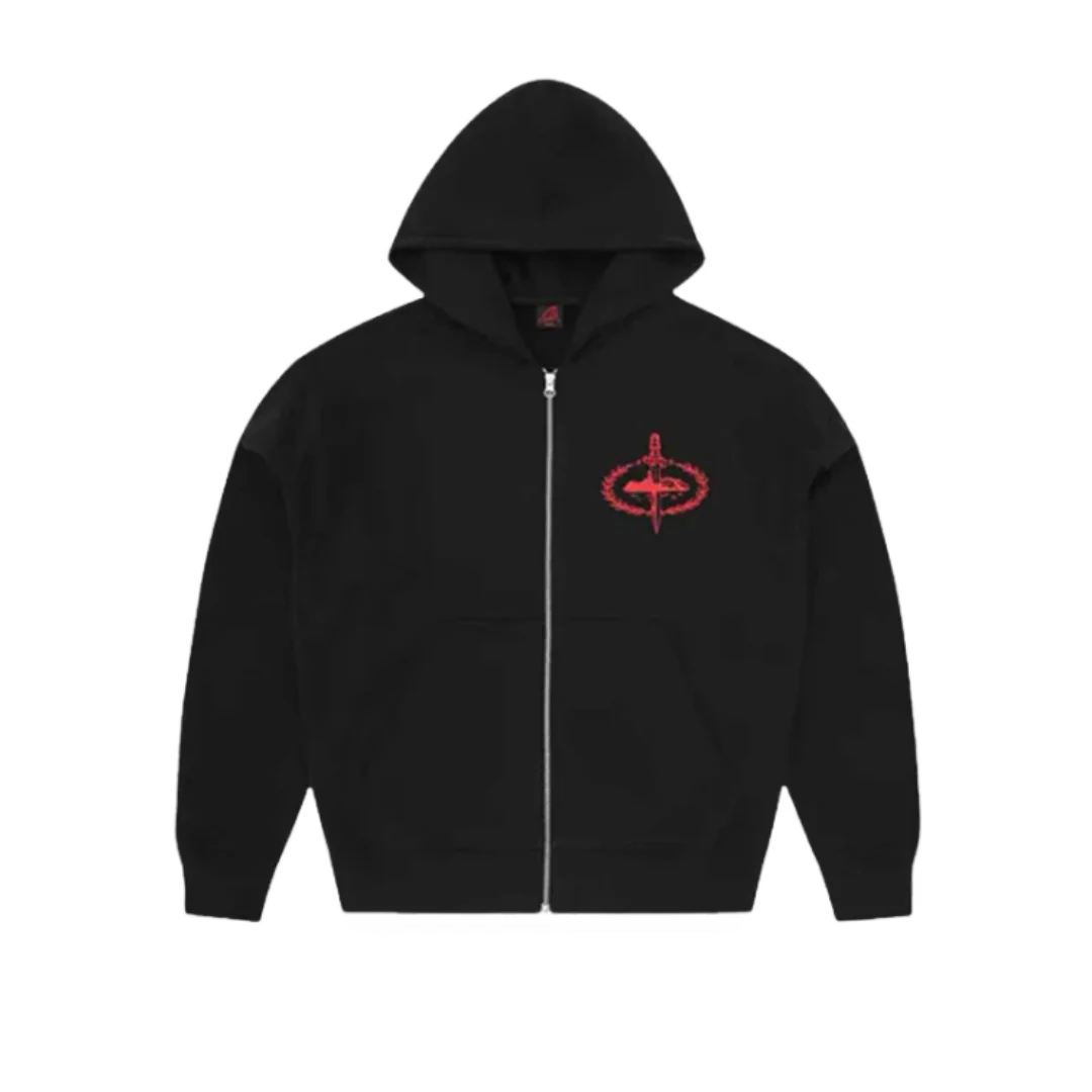 Corteiz Black Zip Hoodie