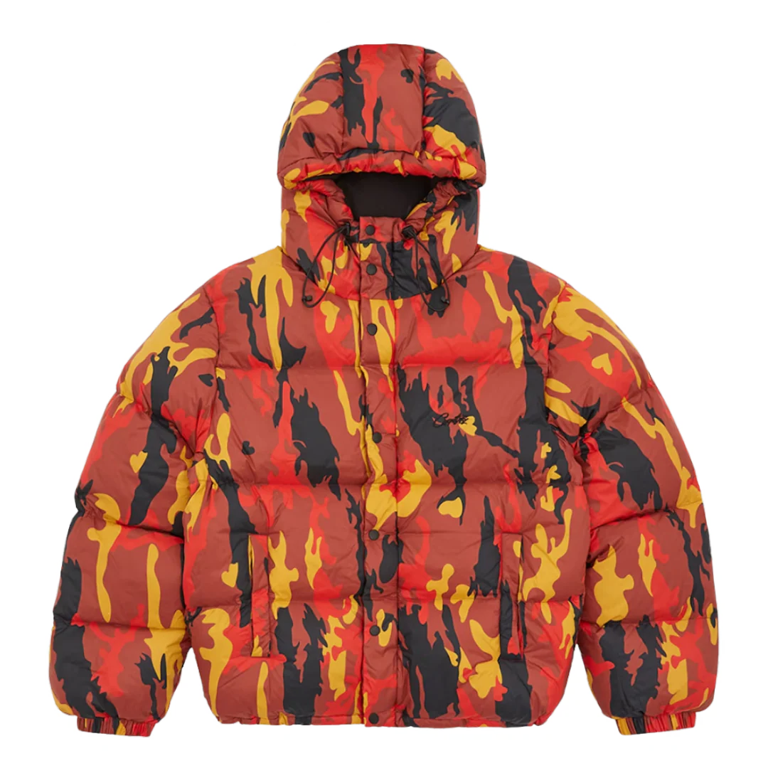 Corteiz Bolo Pufferjacket Red & Yellow