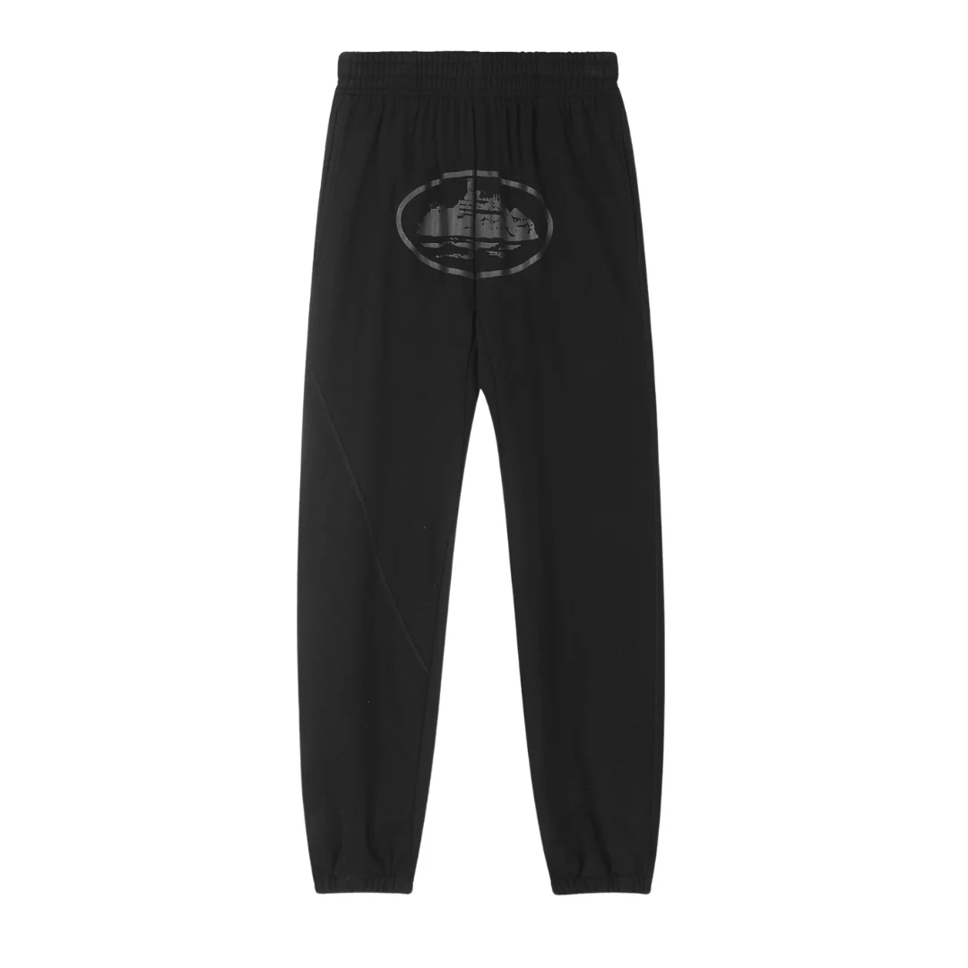 Corteiz Cuffed Leg Jogger Black