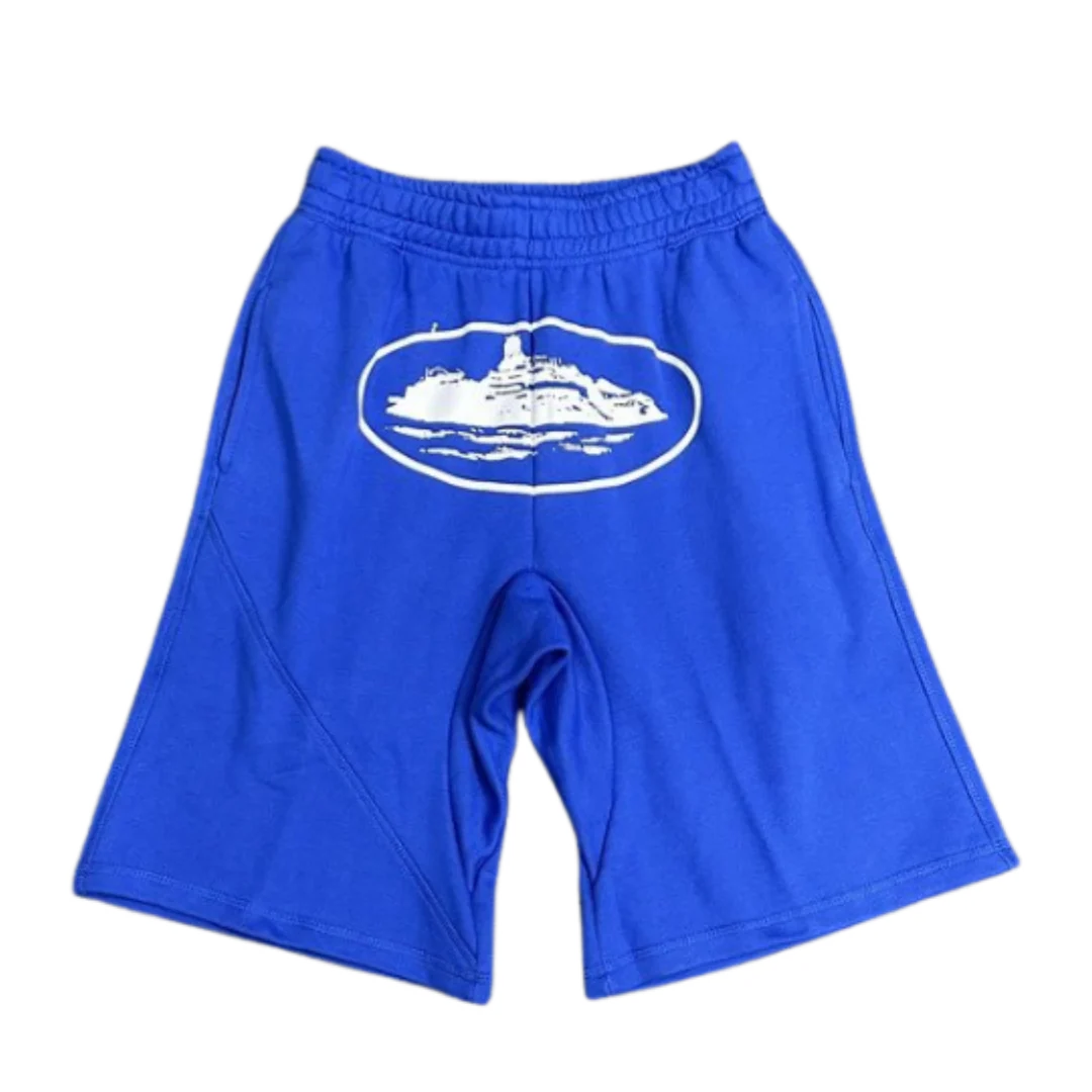 Corteiz D-Print Shorts Blue