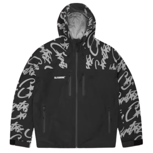 Corteiz Elite Work Evil-Soft Shell Jacket Black