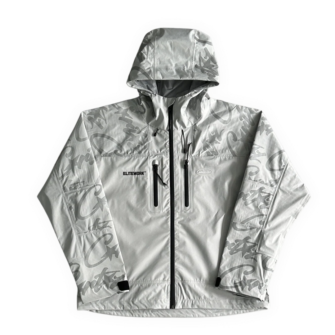 Corteiz Elitework Shell Jacket Grey