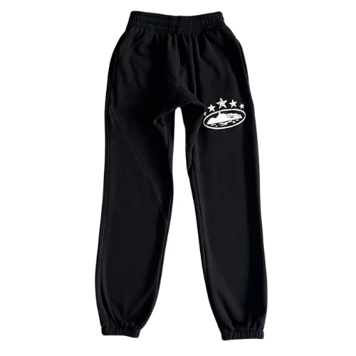 Corteiz Evil 5 Anniversary Star Jogger Black