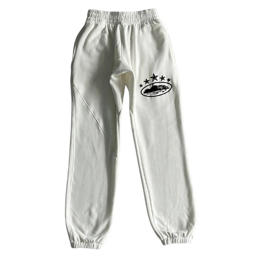 Corteiz Evil 5 Anniversary Star Jogger White