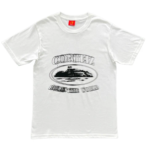 Corteiz Evil Phantom T Shirt White Black