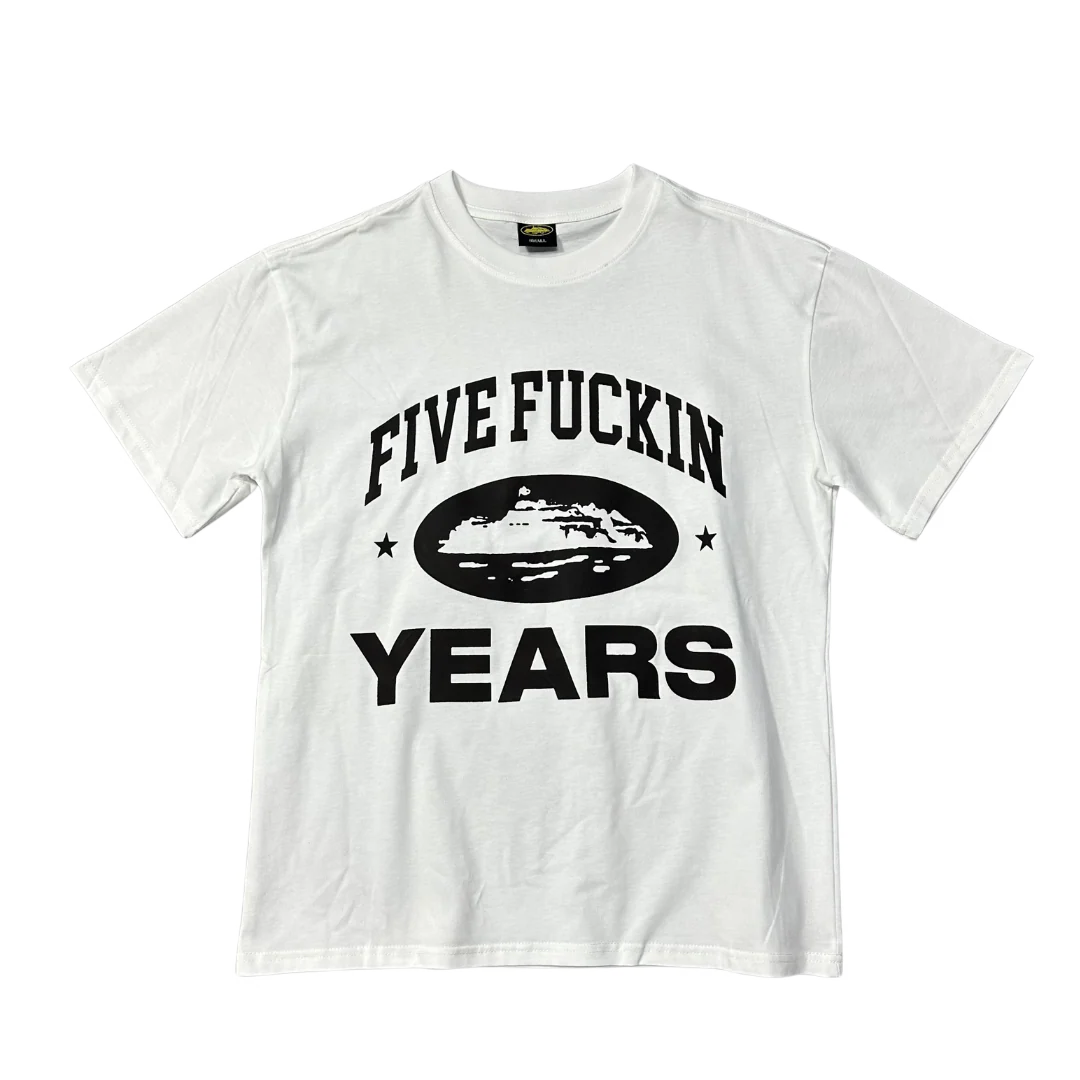 Corteiz Five Fucking Years T-Shirt White