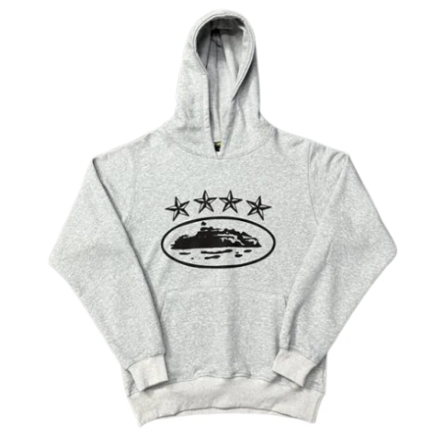 Corteiz Hoodie 4th Anniversary Grey