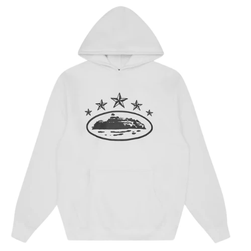 Corteiz Hoodie 4th Anniversary White