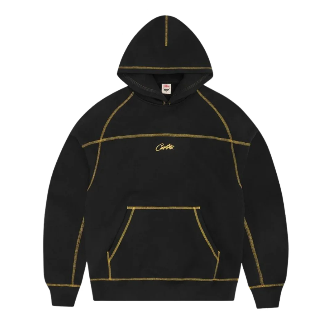 Corteiz Hoodie Black & Yellow