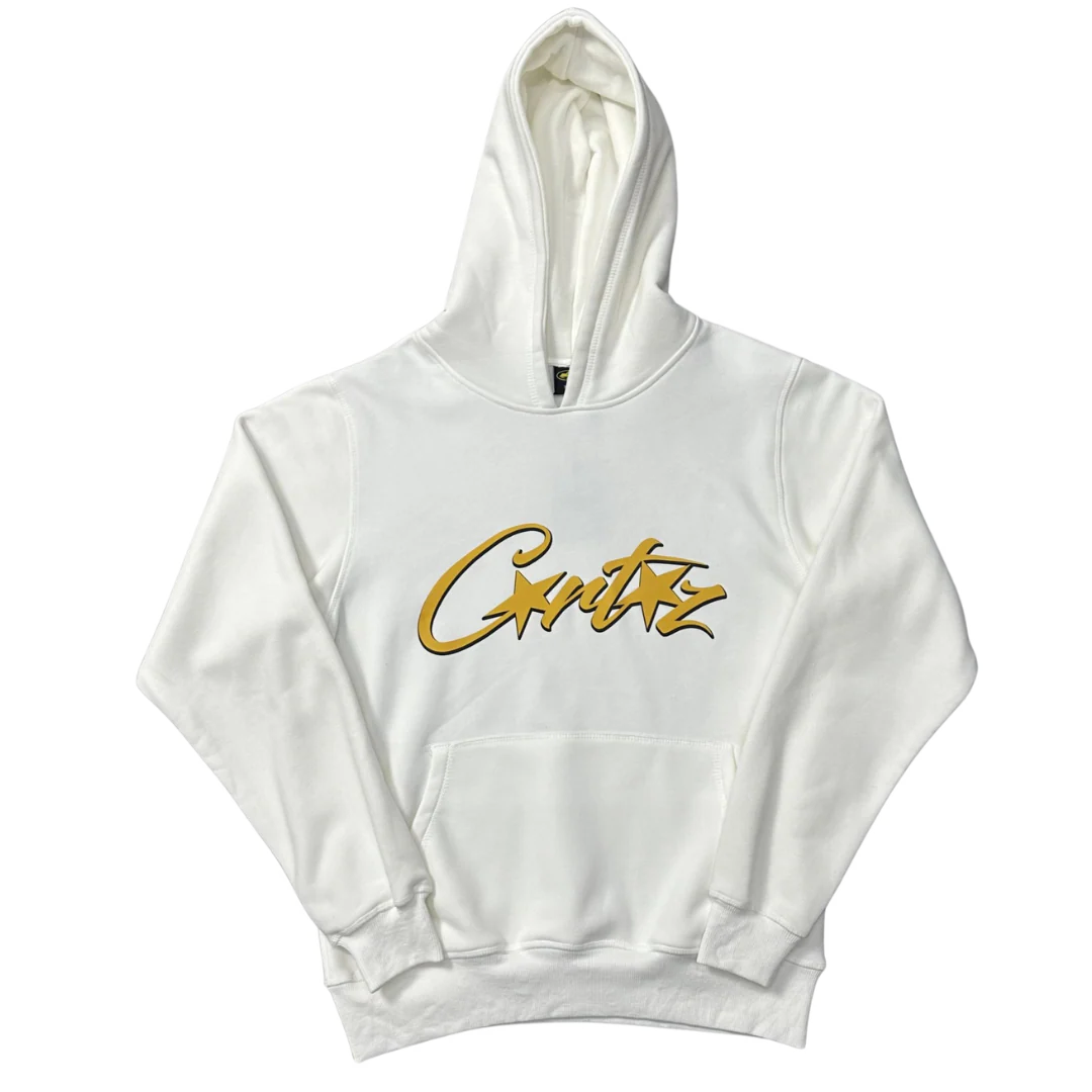 Corteiz Hoodie White & Yellow