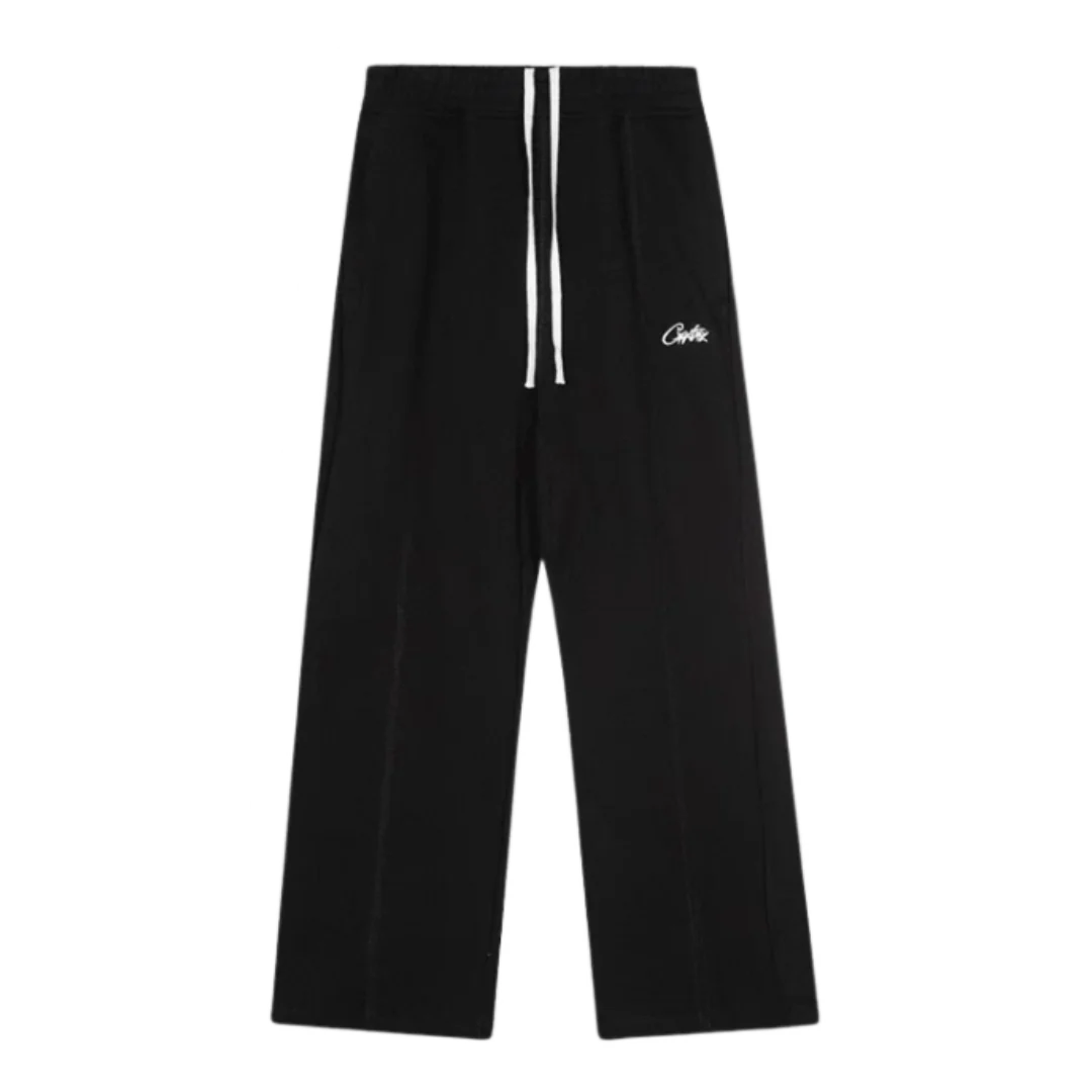 Corteiz Ironed Crease Pants Black