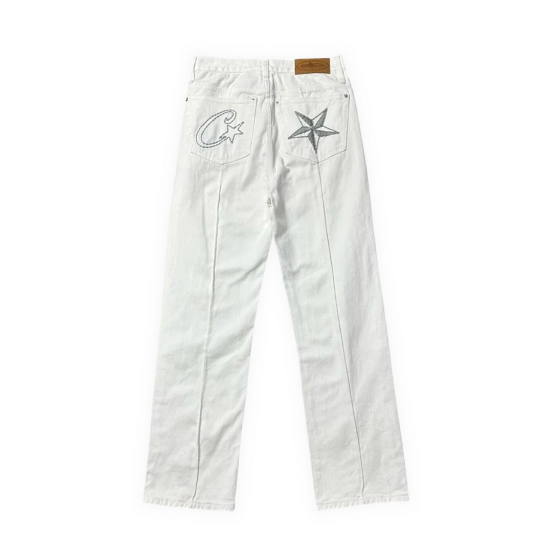 Corteiz Jeans White