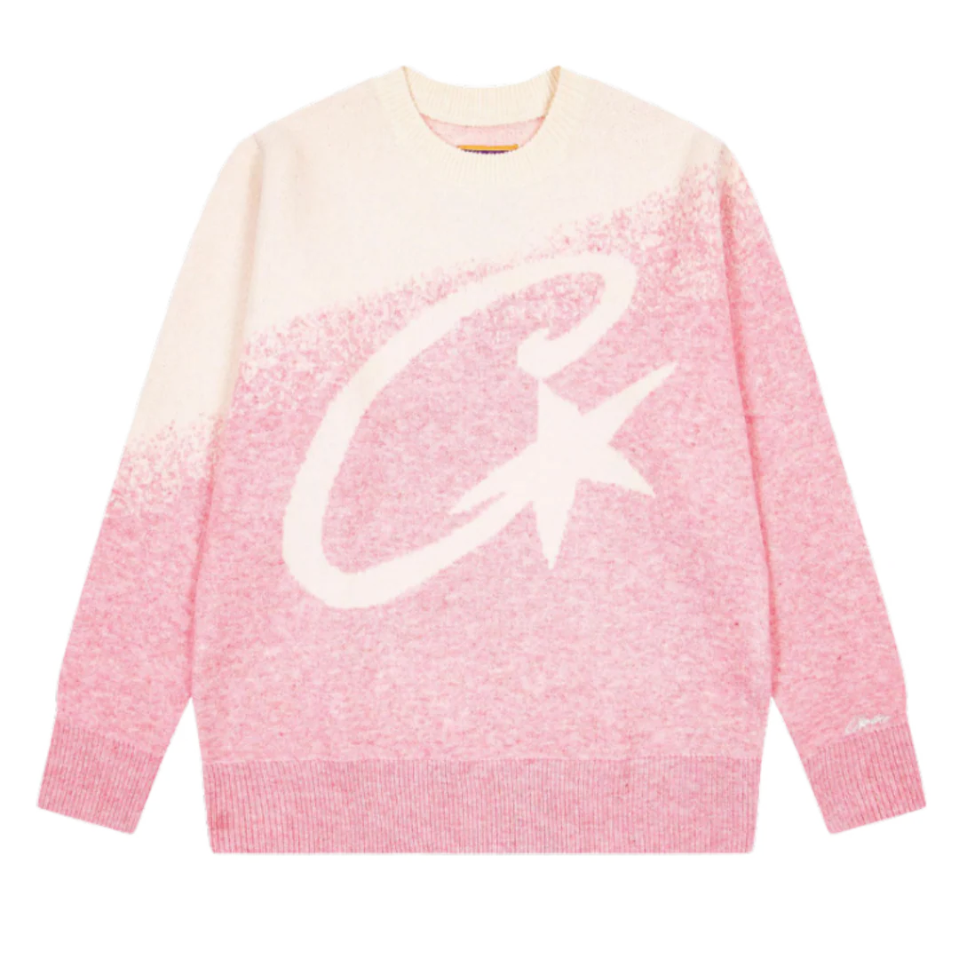 Corteiz Knit Sweater Pink