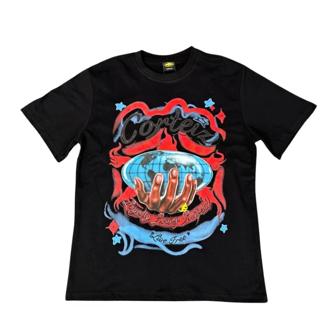 Corteiz Live Free T-Shirt Black